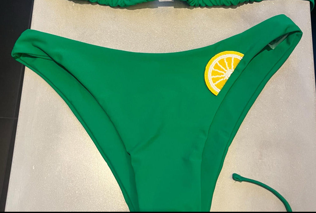 Green lemons bikini