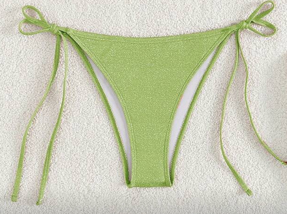 NEW style Matcha / pink flora bikini