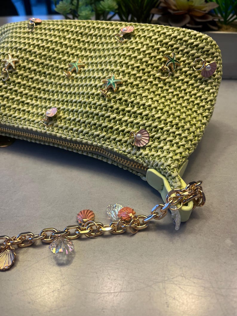 Matcha multi starfish charm bag