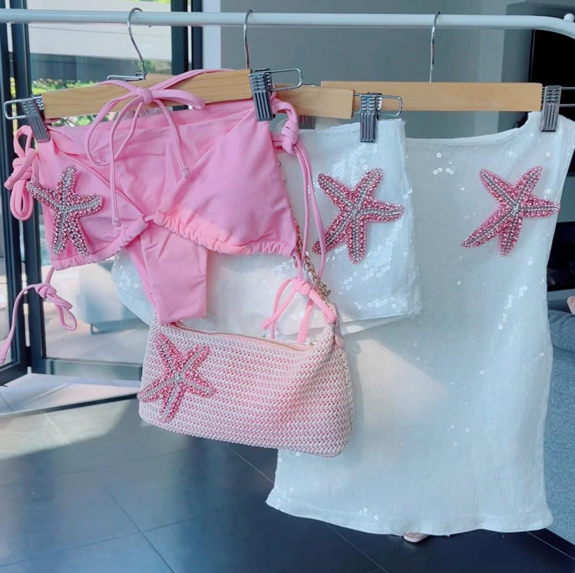 Pink Gem starfish collection