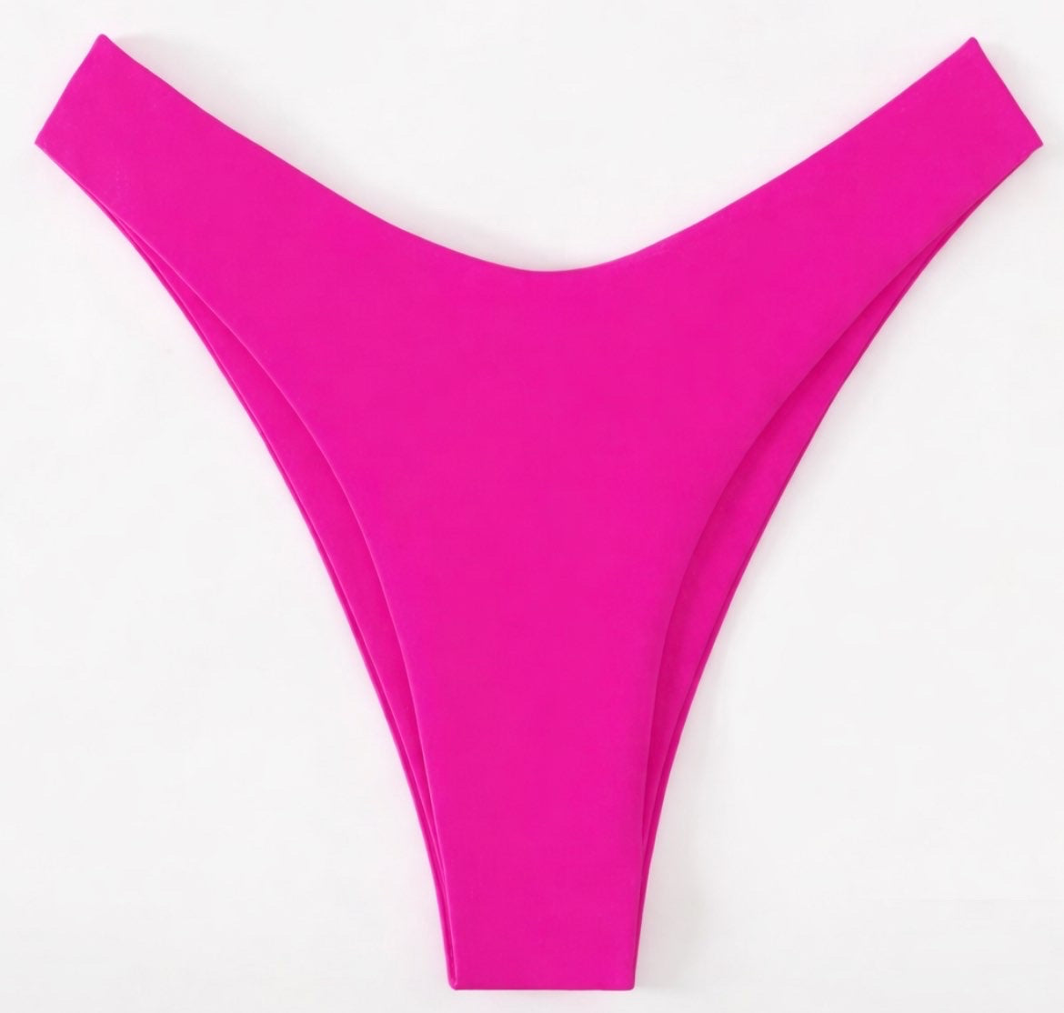 Hot Pink blossom bandeau bikini
