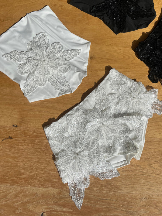 White gracie corset top