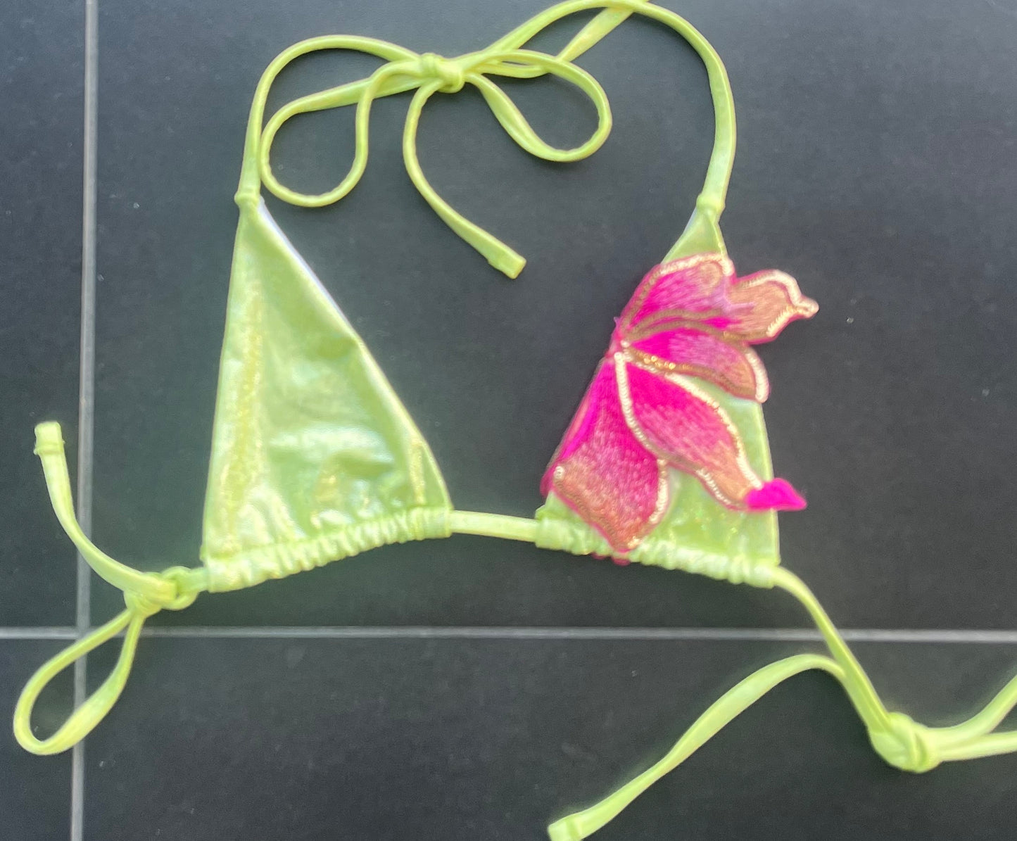 Matcha pink blossom Micro & standard bikinis
