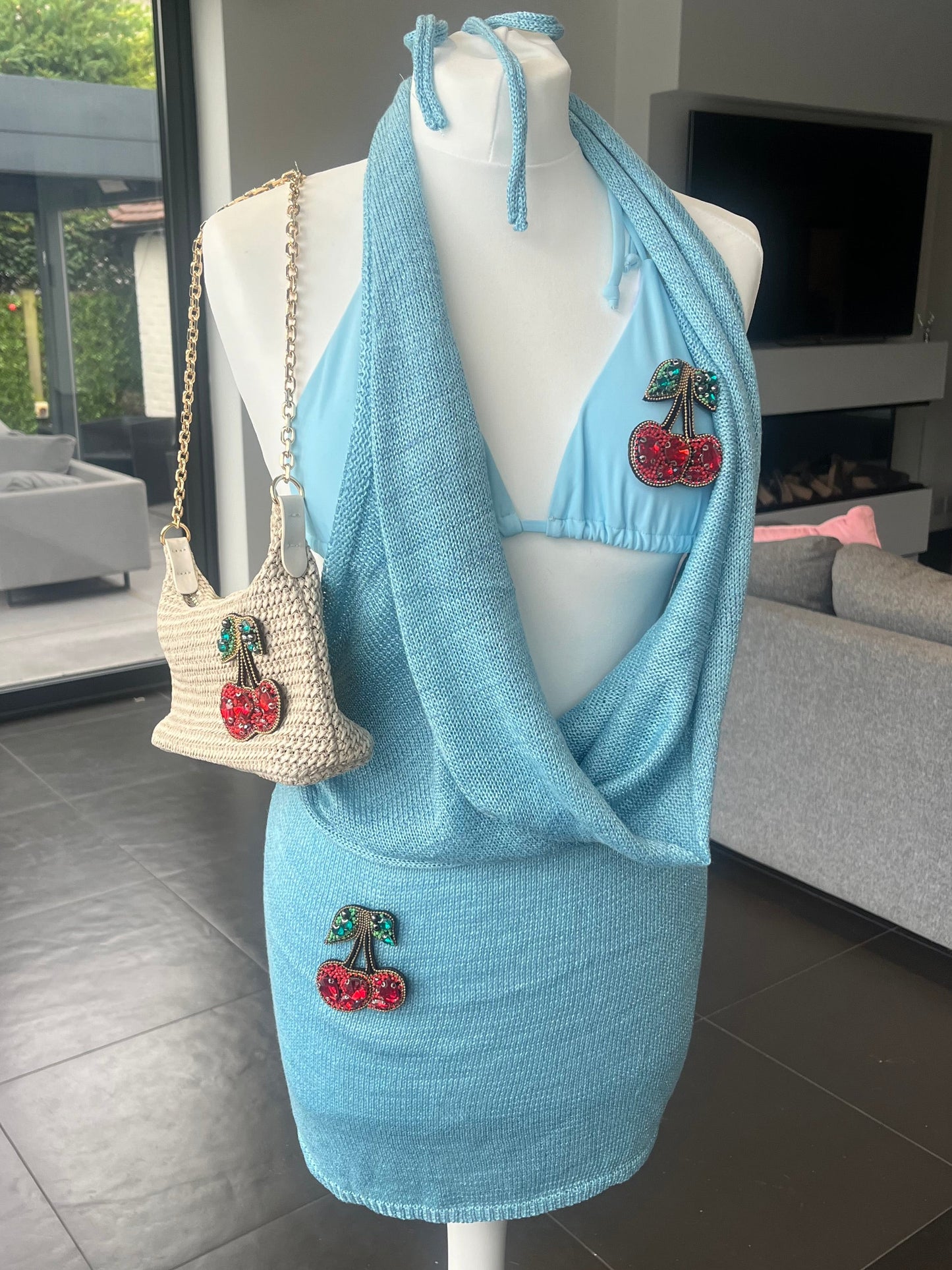 Blue Gem cherry bikini