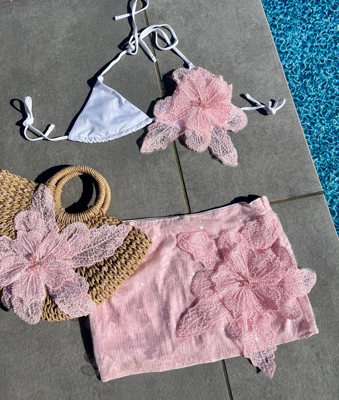 Pink Gracie sequin skort