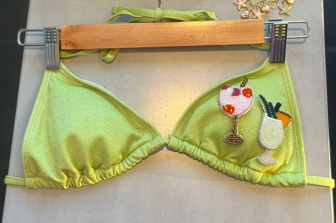 Matcha beaded cocktails bikini