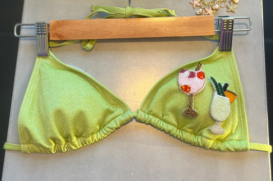 Matcha beaded cocktails bikini