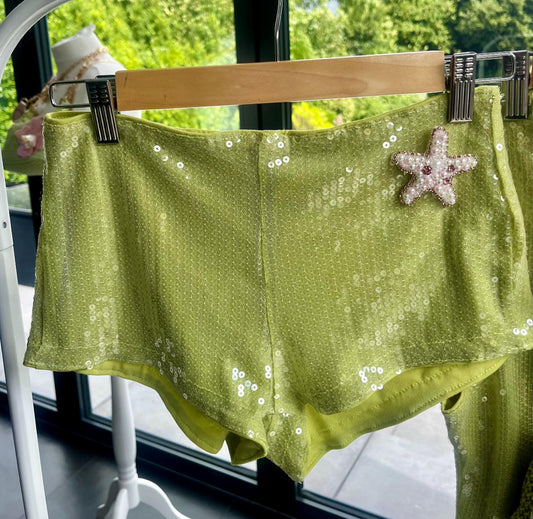 Matcha pearl starfish shorts ONLY