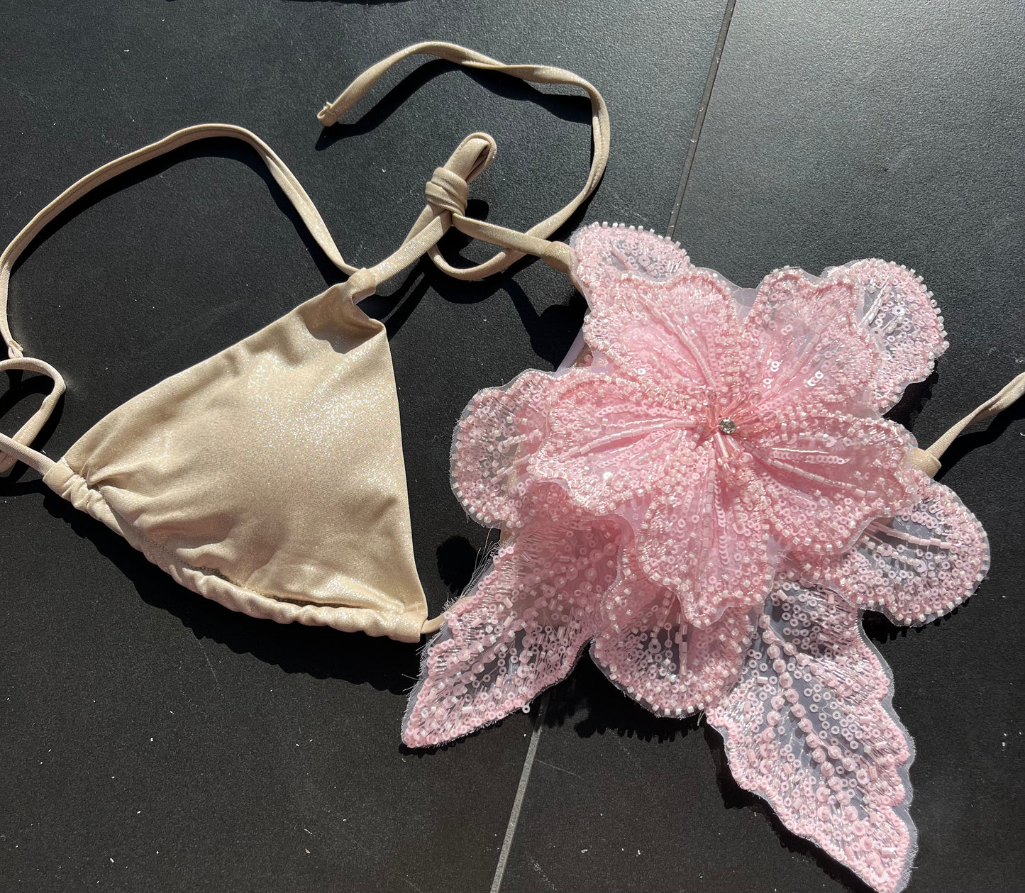 Beige pink Gracie bikini