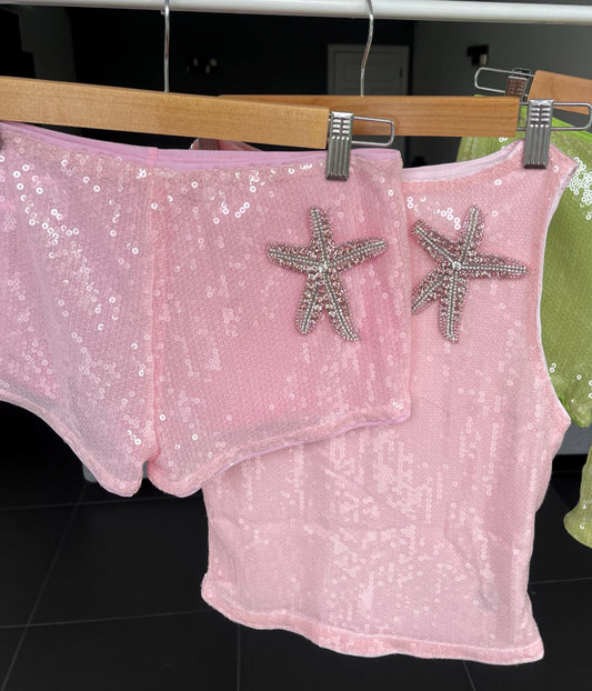 Pink Gem starfish tank & shorts SET