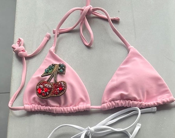 Pink Gem cherry bikini