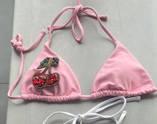 Pink Gem cherry bikini