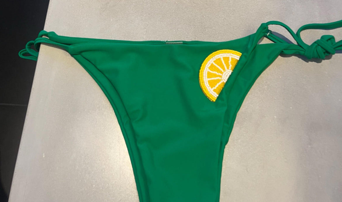 Green lemons bikini