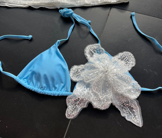 Blue white Gracie bikini