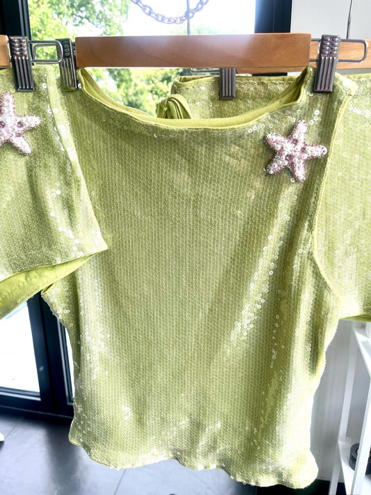Matcha pearl starfish Tank top ONLY