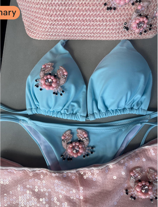 Blue crab bikini