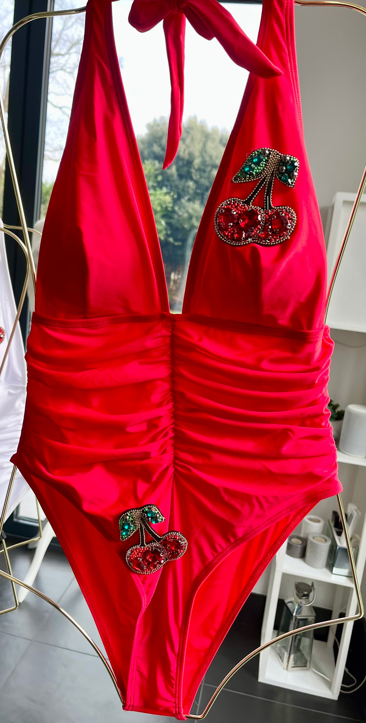 Red Gem cherry One piece swimsuit