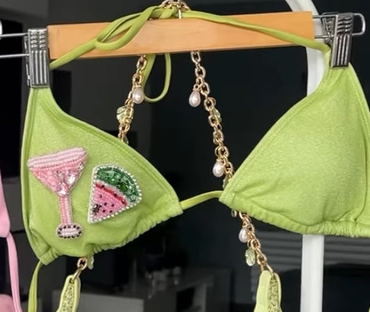 Matcha melon martini bikini