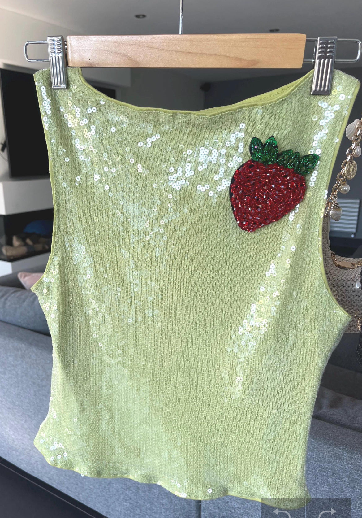 Matcha Giant strawberry Tank & shorts SET