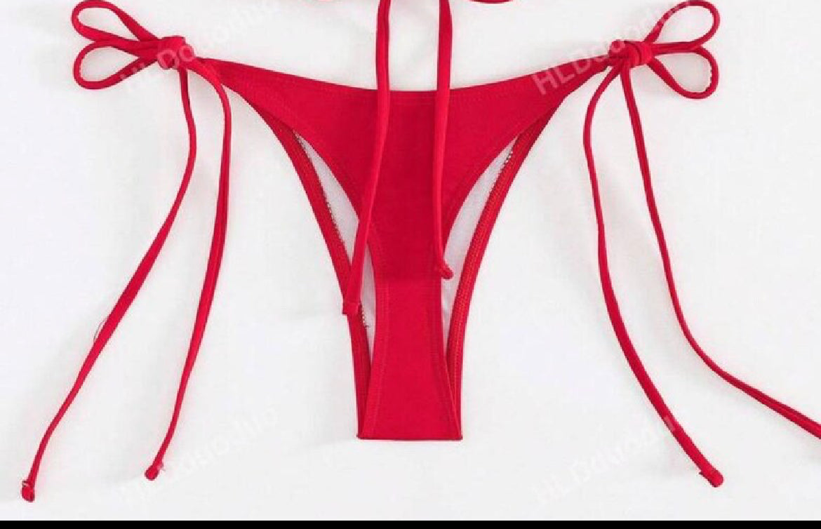 Red giant strawberry bikini