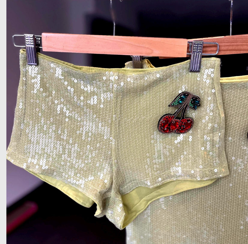 Matcha gem cherry shorts ONLY