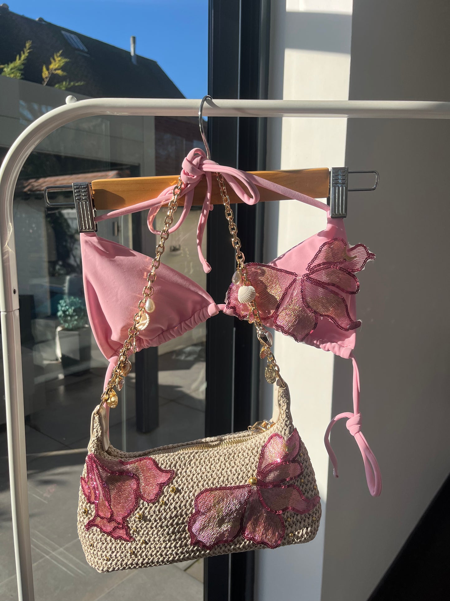 Pink candy blossom bikini