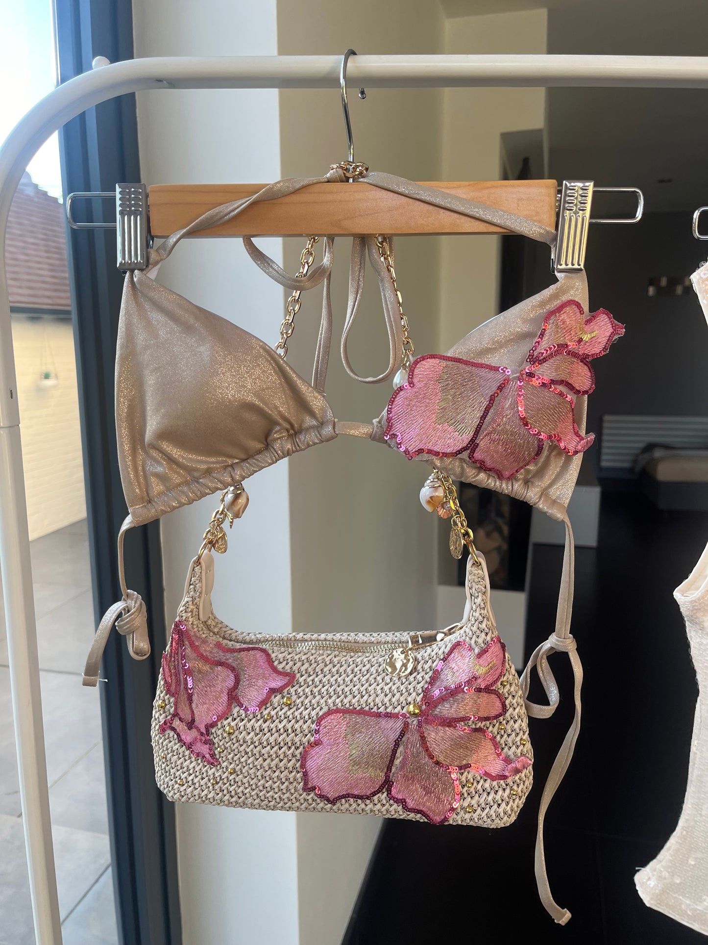 Beige Candy blossom bikini