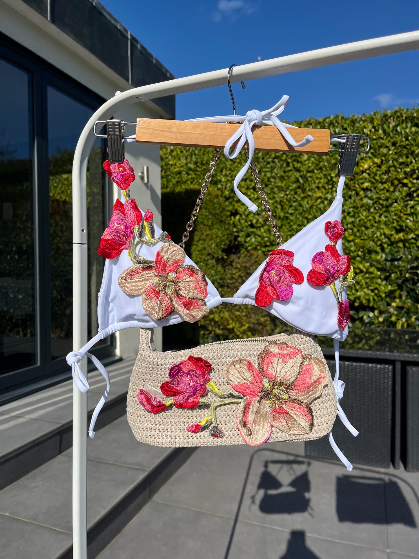 White/Red Rosalia bikini