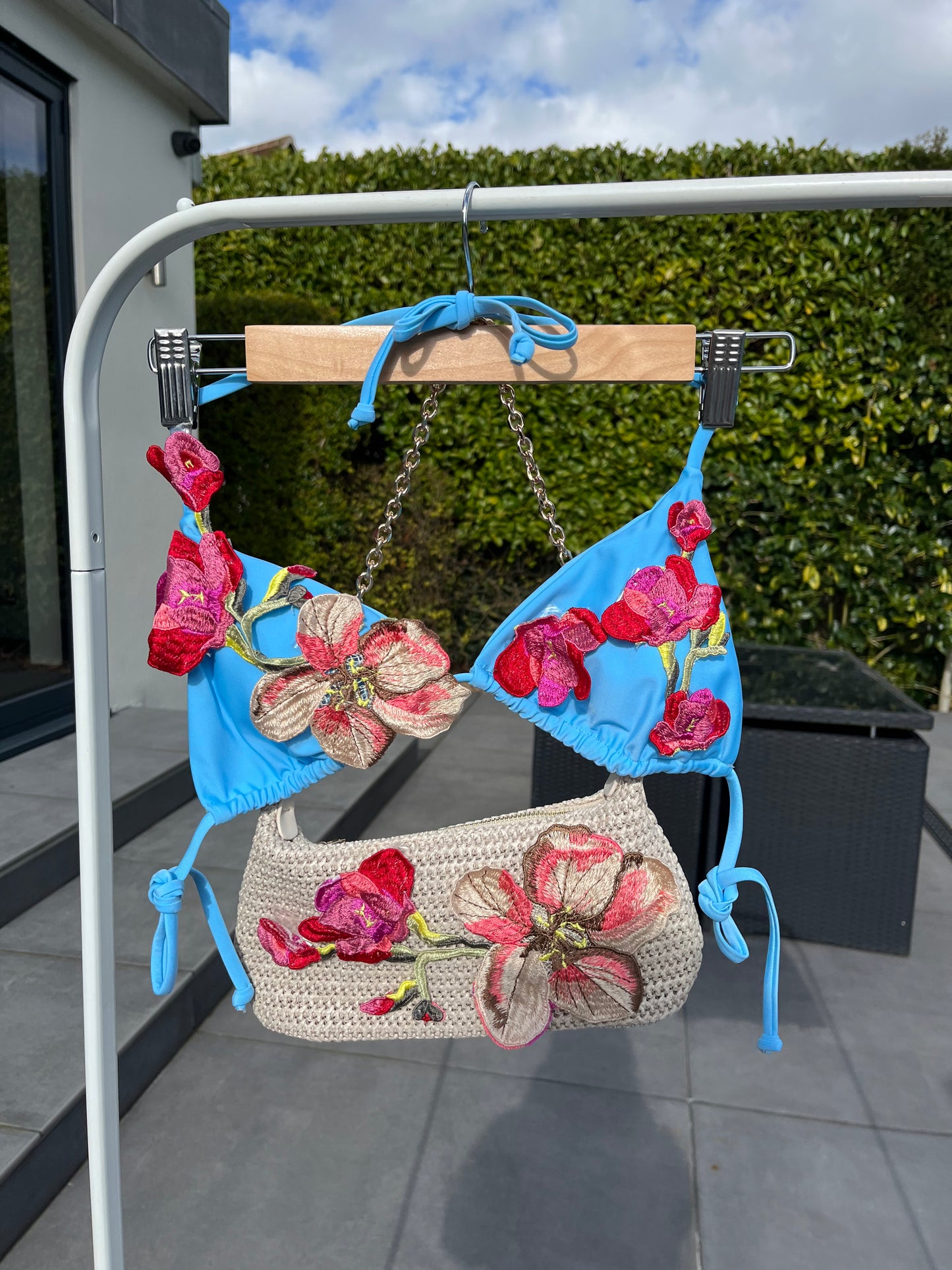 Blue/Red Rosalia bikini