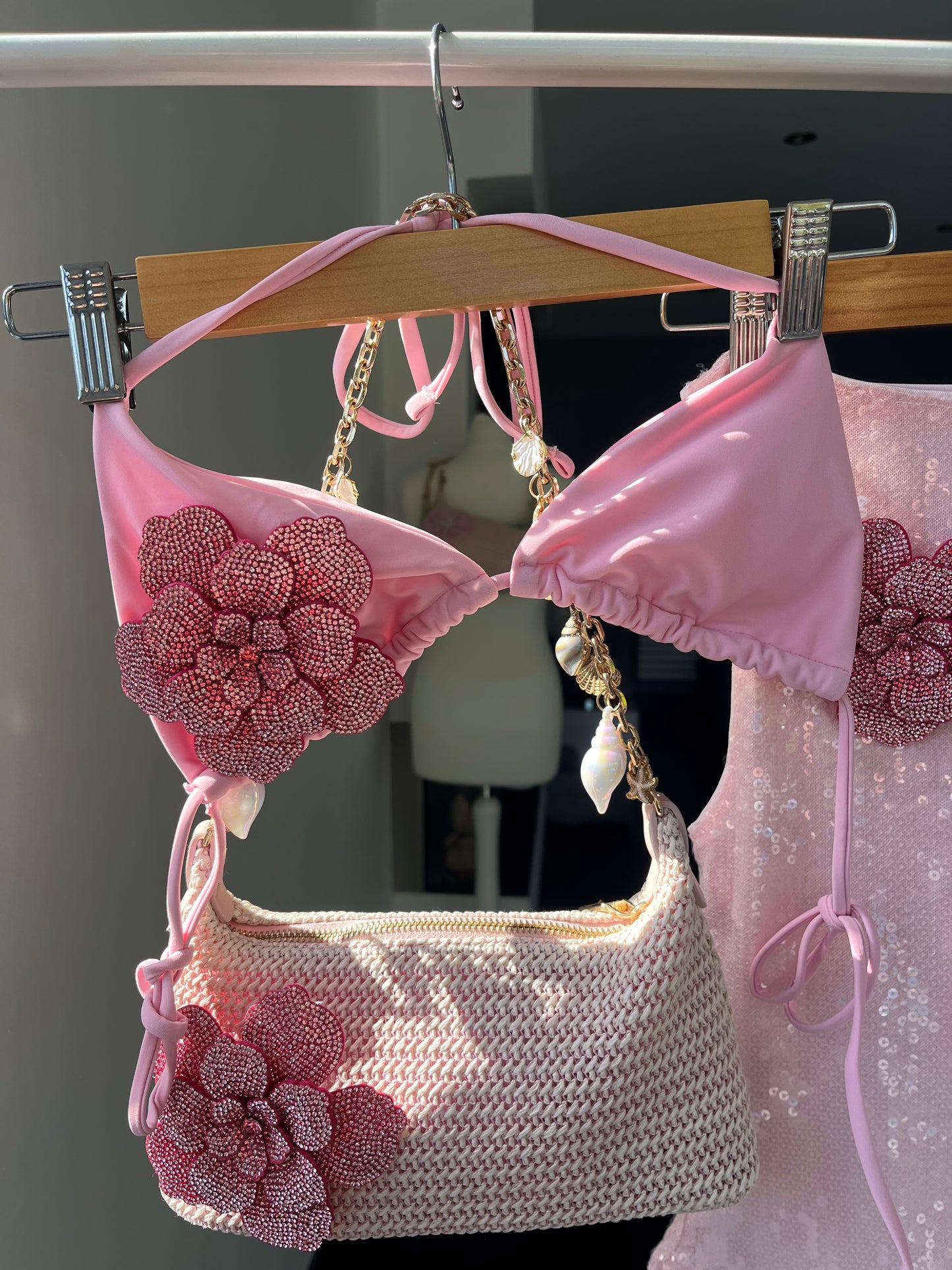pink Ava charm bag