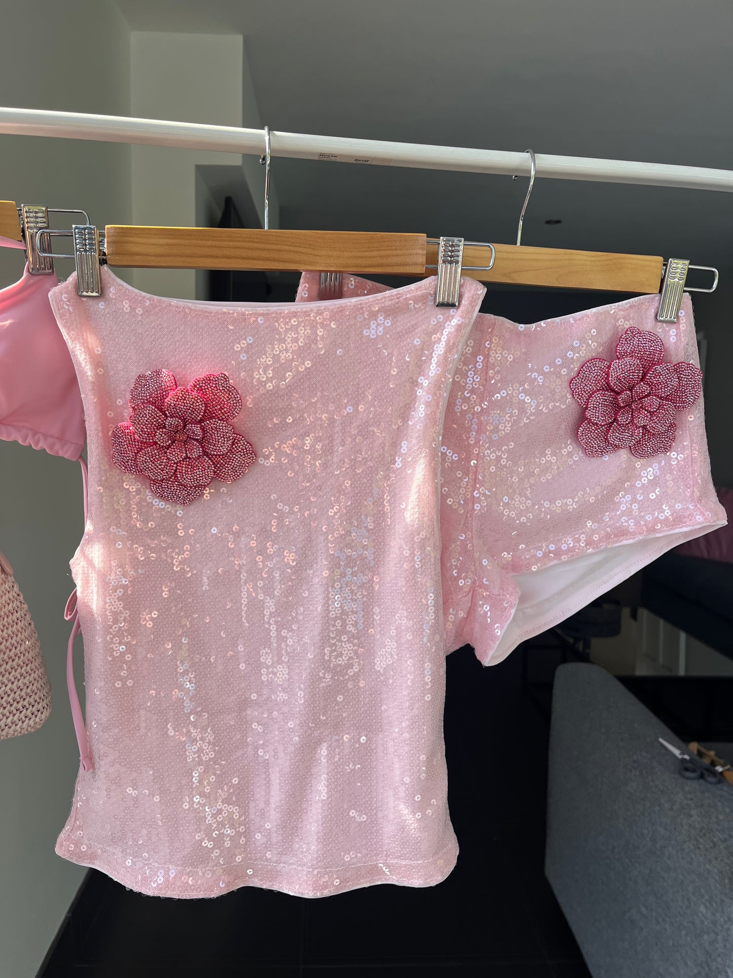 Pink ava tank & shorts SET