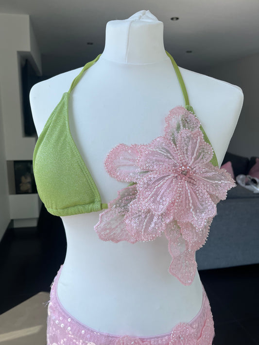 Matcha pink gracie bikini