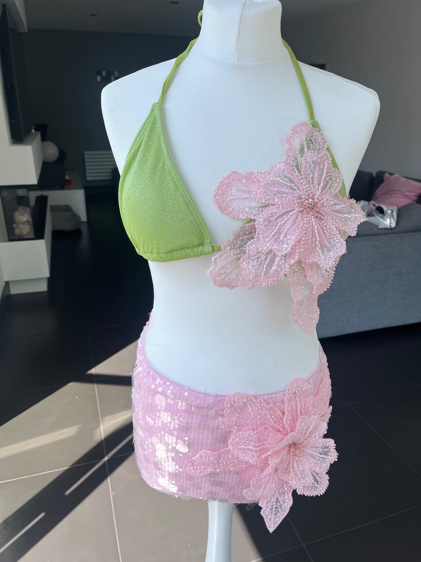 Matcha pink gracie bikini