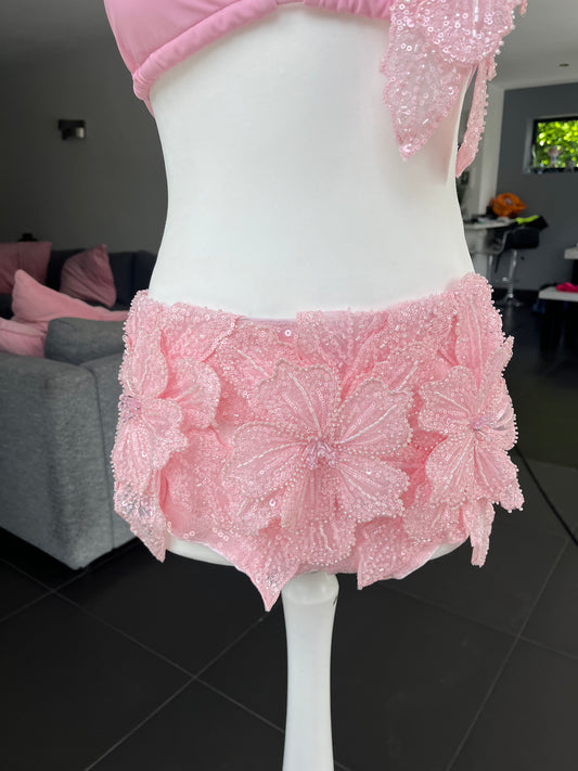 Pink Gracie sequin shorts