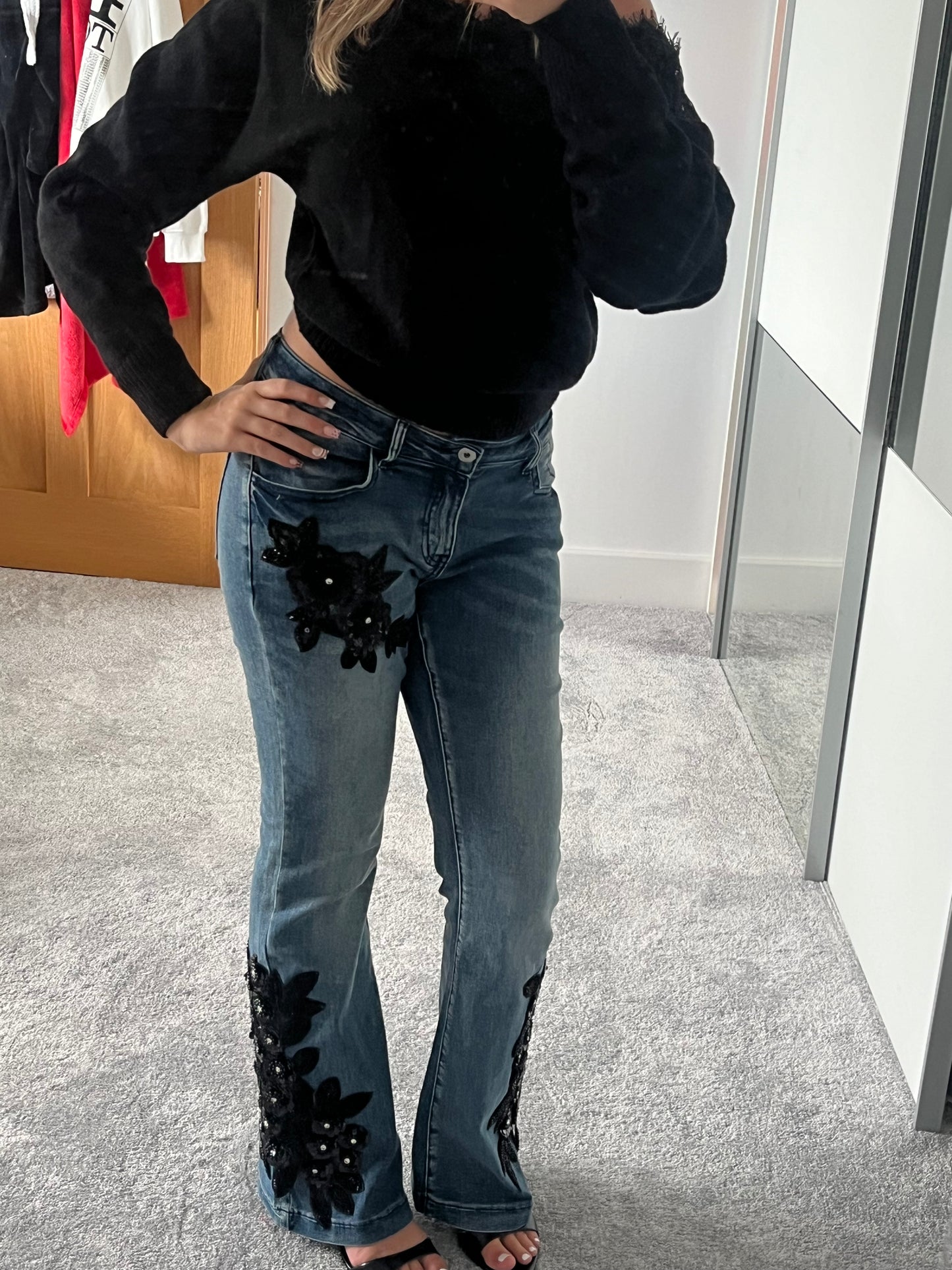 Luna lace jeans