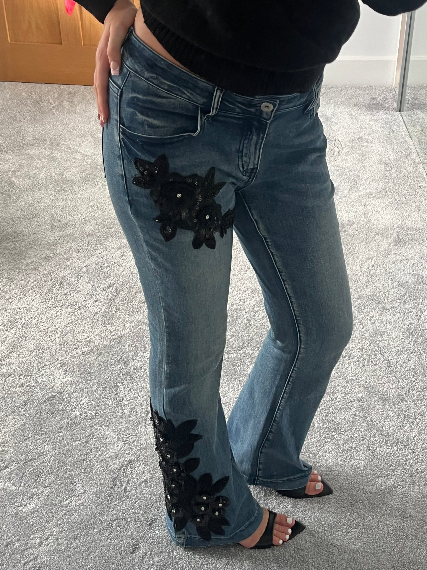Luna lace jeans
