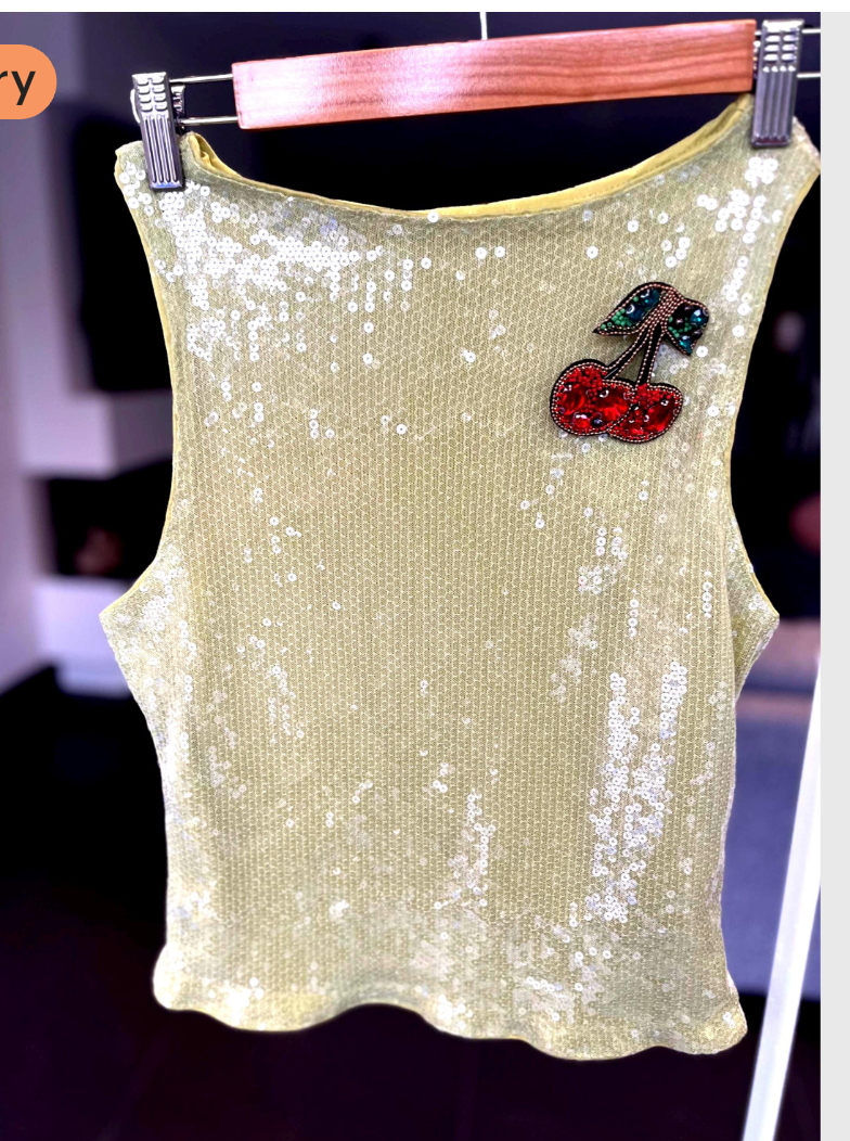 Matcha gem cherry tank top ONLY