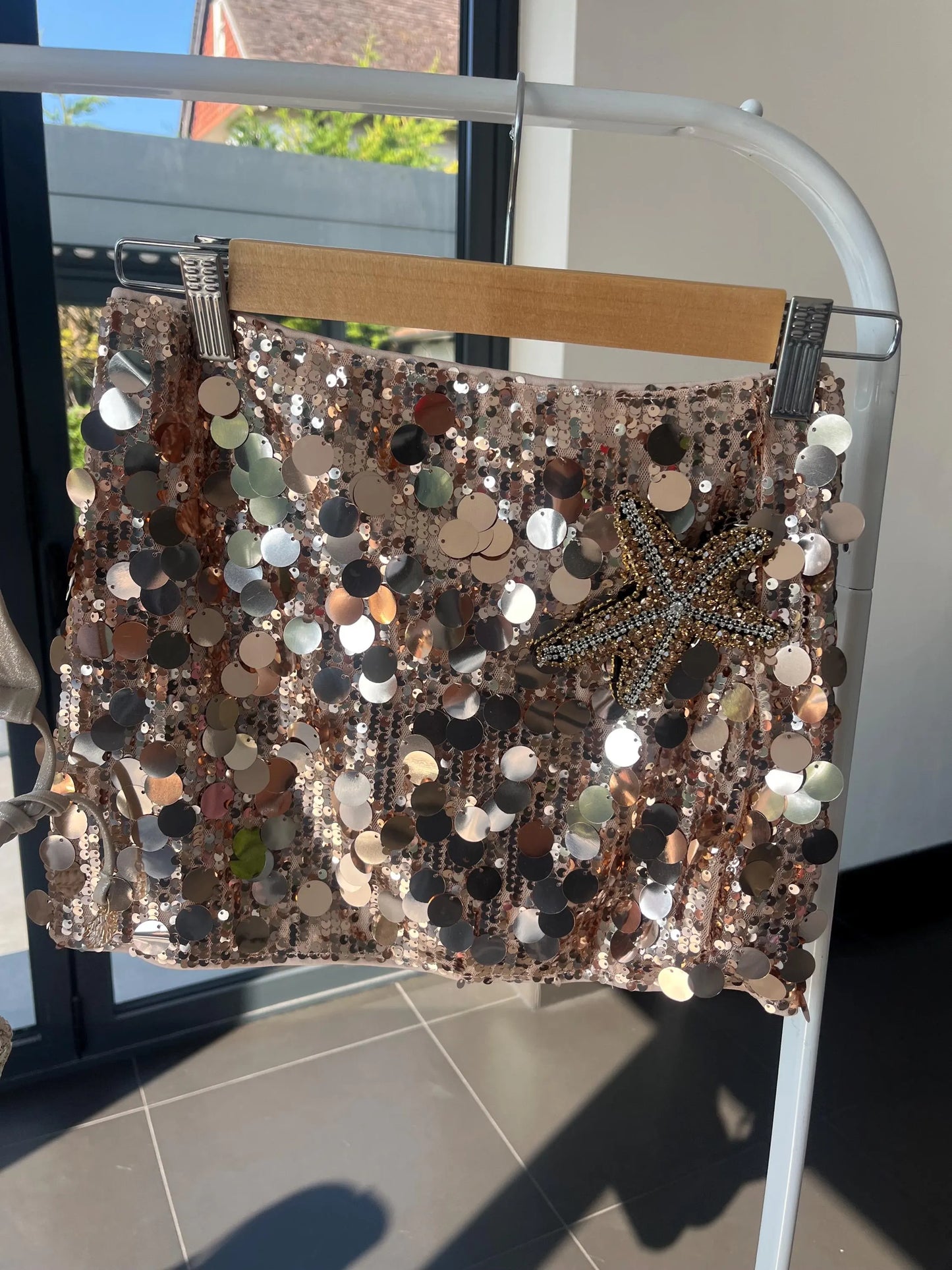 Gold starfish skirt