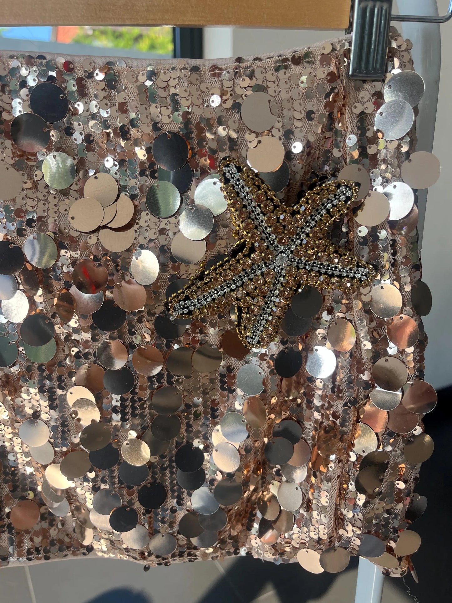 Gold starfish skirt