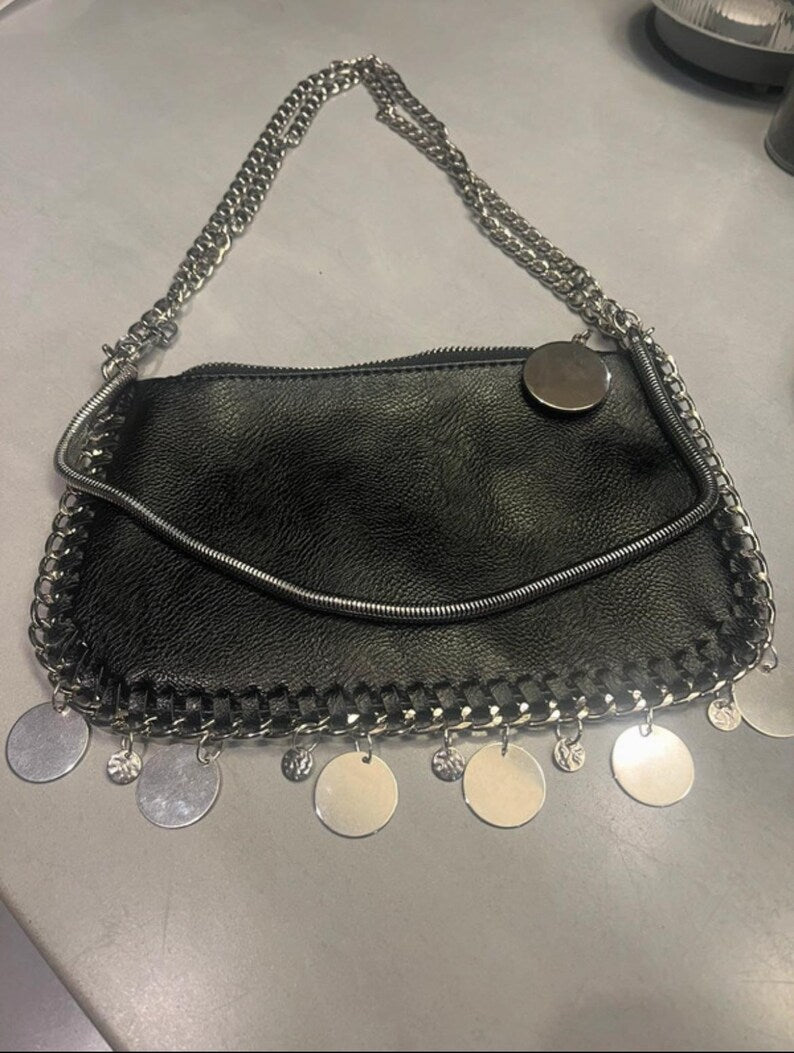 Black - Silver Disk Bag