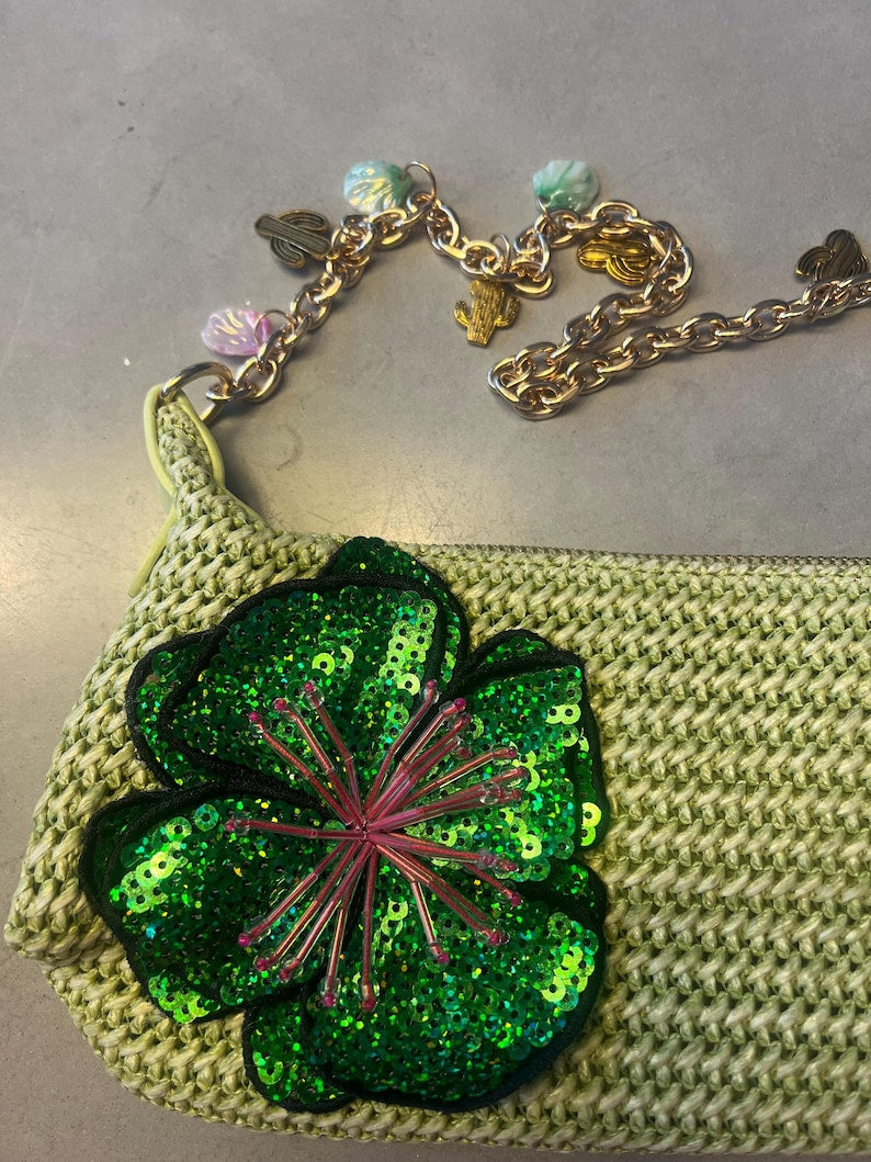 Matcha / green flora bag