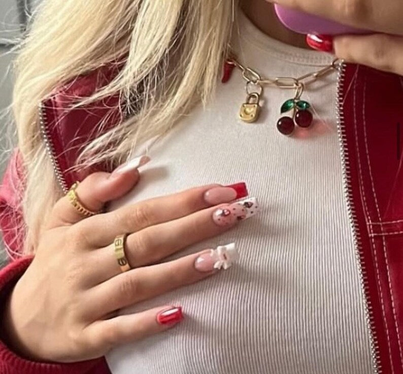 Cherry bay charm necklace