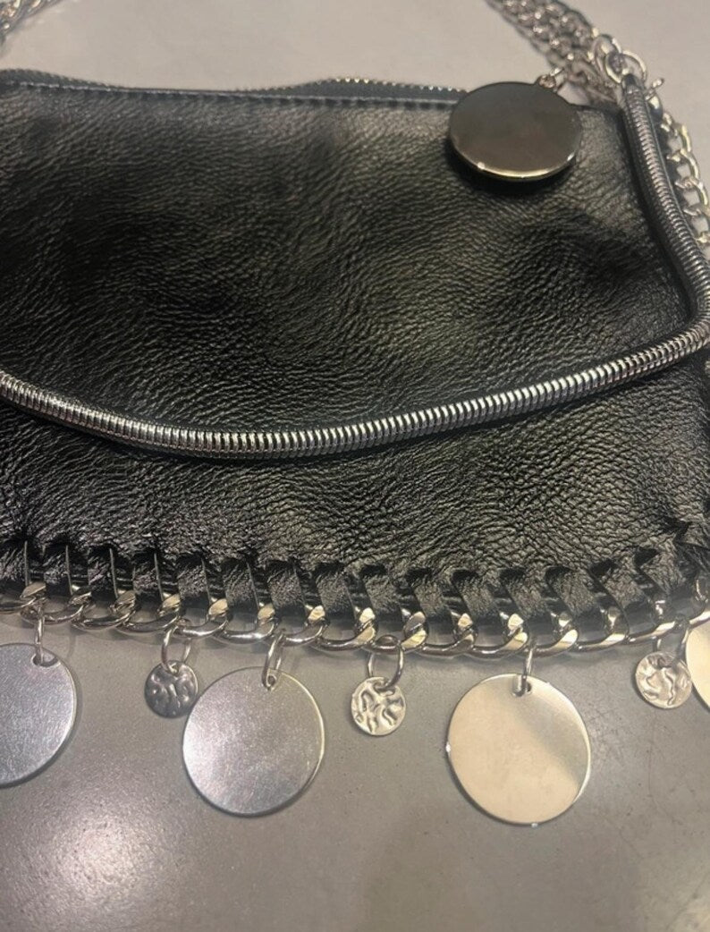 Black - Silver Disk Bag
