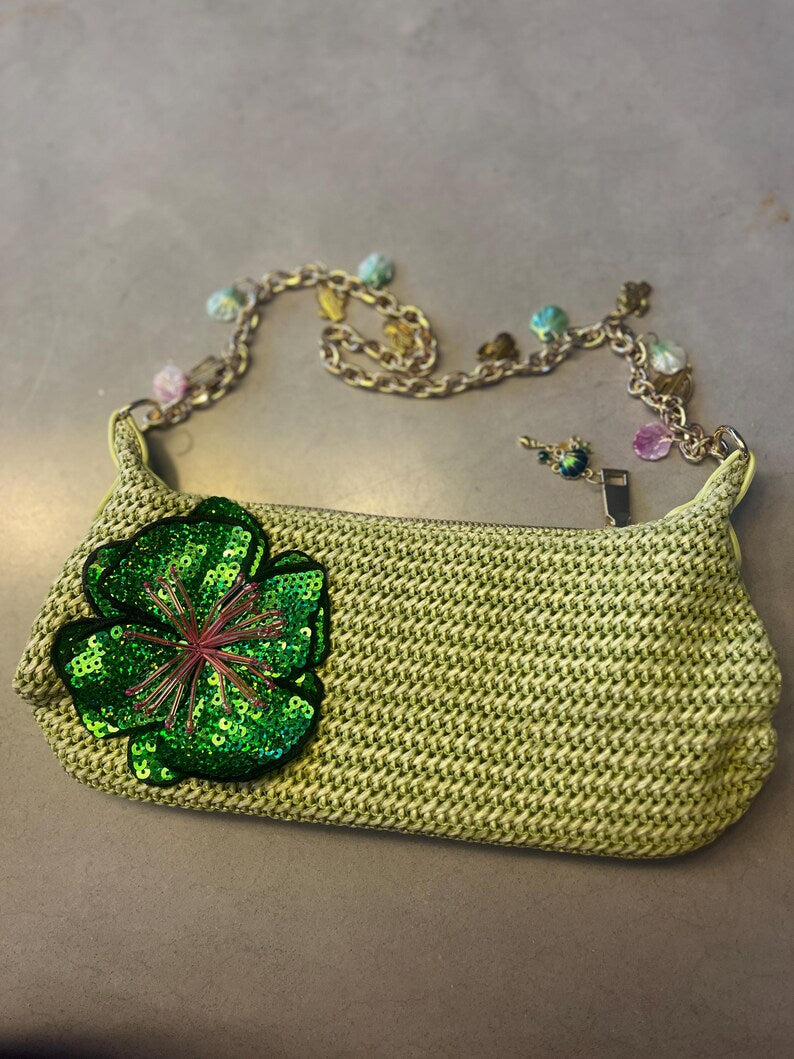 Matcha / green flora bag