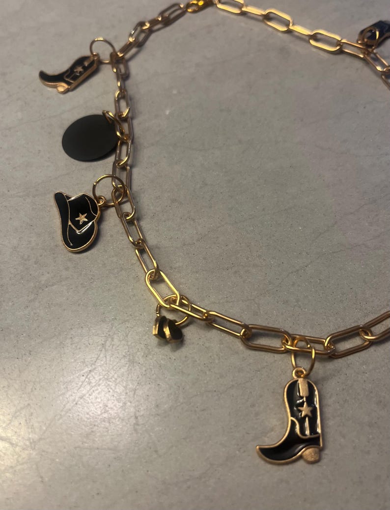 Cowgirl charm necklace