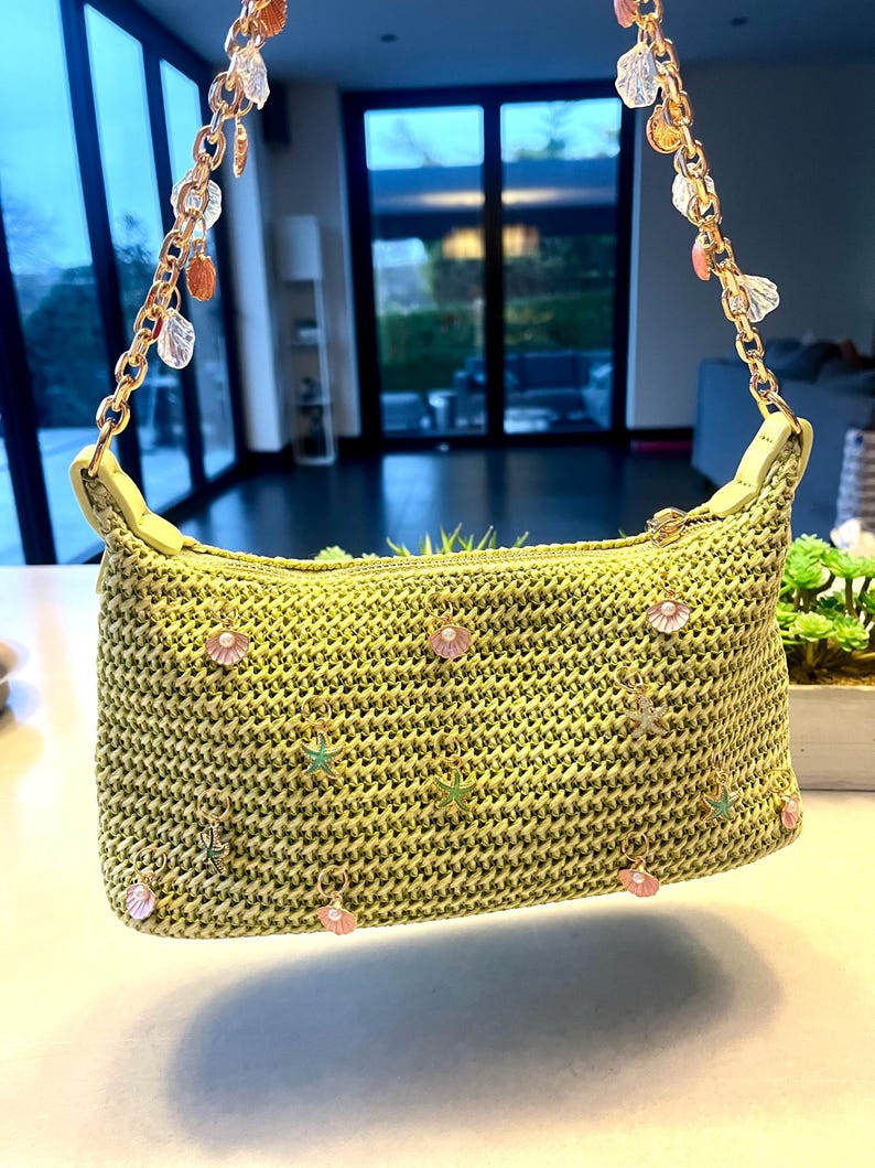Matcha multi starfish charm bag
