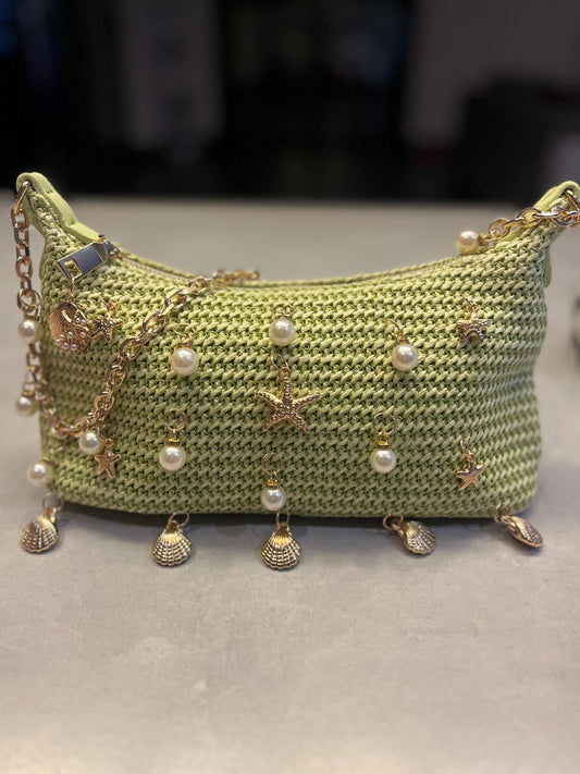 Matcha multi charm starfish bag