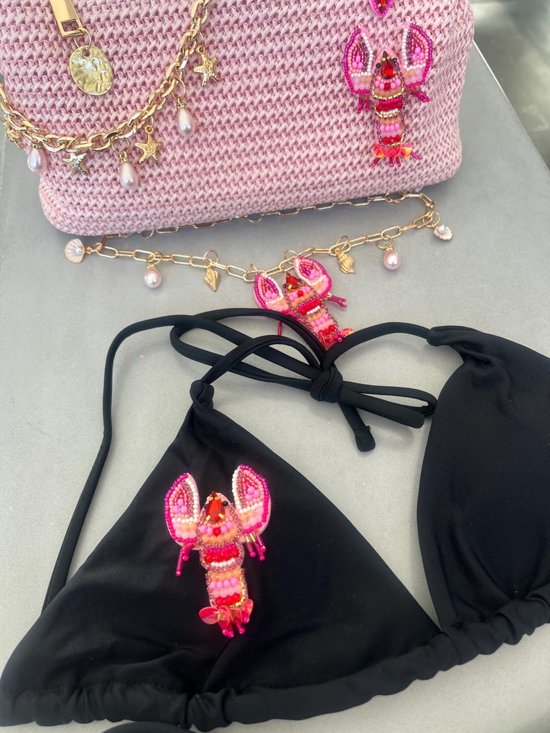 Black lobster bikini