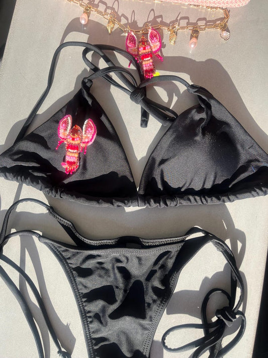 Black lobster bikini