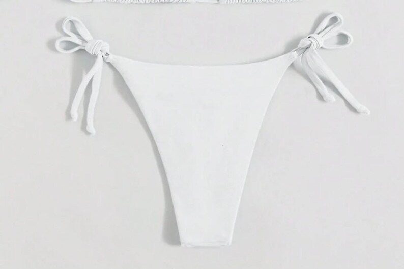 White flora bikini
